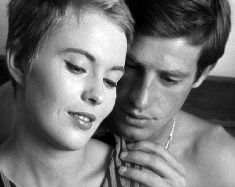 Jean Seberg and Belmondo in Breathless