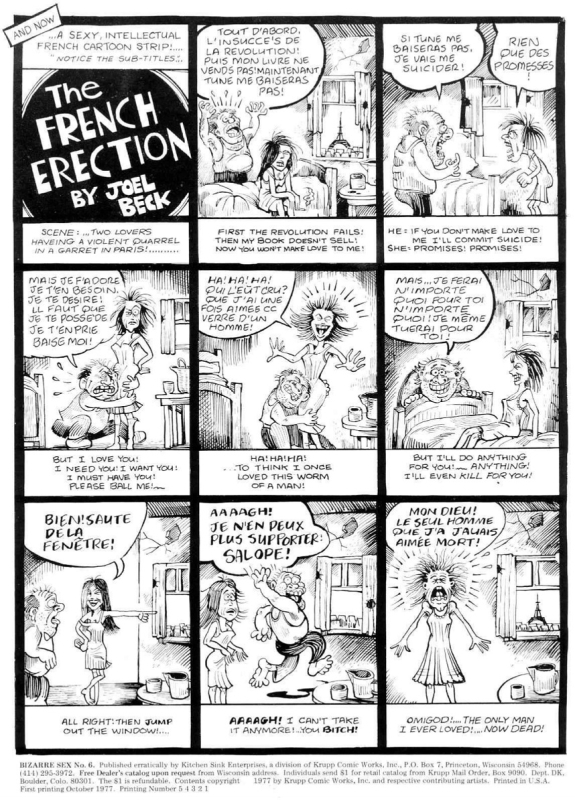 Joel Beck, The French Erection, Bizarre Sex №6
