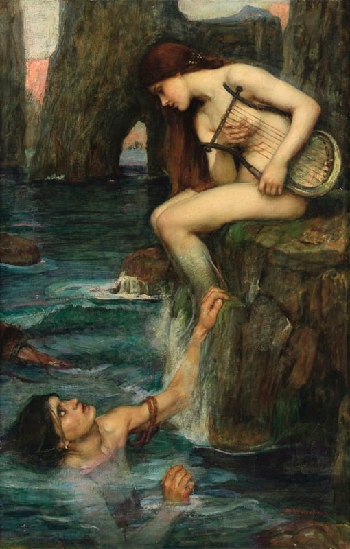 John William Waterhouse, The Siren, 1900 John William Waterhouse, The Siren, 1900