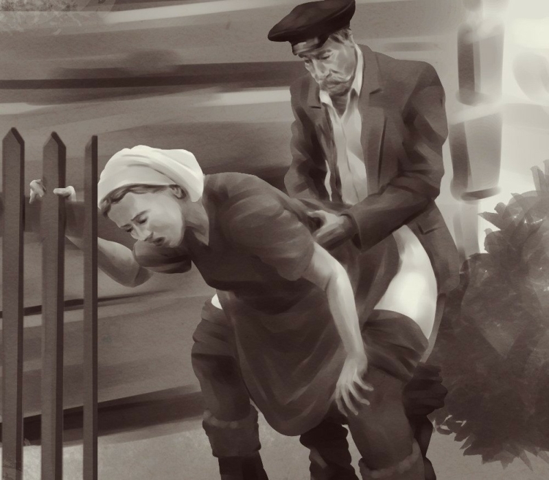 just for fun - as practice - I took a couple of characters from mainstream movie, and put them into poses from porn (2020) by Sergii-g (detail)