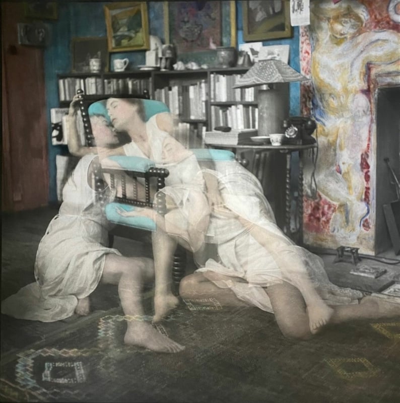 Kadie Salmon, 'Untitled (Studio)' 2022 hand painted artwork Kadie Salmon, 'Untitled (Studio)' 2022 hand painted artwork