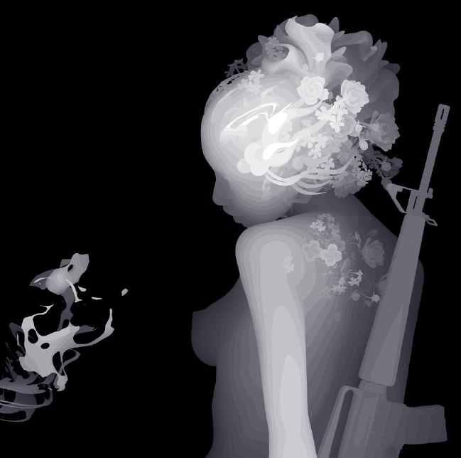 Kazuki Takamatsu girl with machine gun