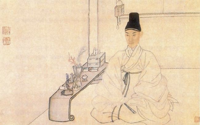 Kim Hong-do (Danwon), self-portrait