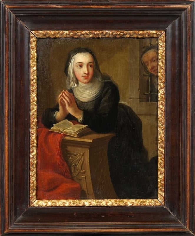 Kneeling Nun (Recto), c.1731, Martin van Meytens,