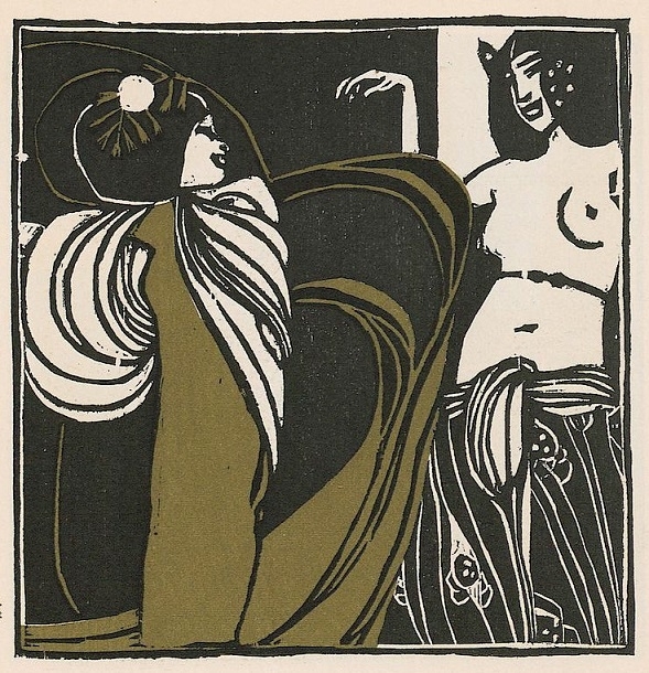 Koloman Moser Two Dancers