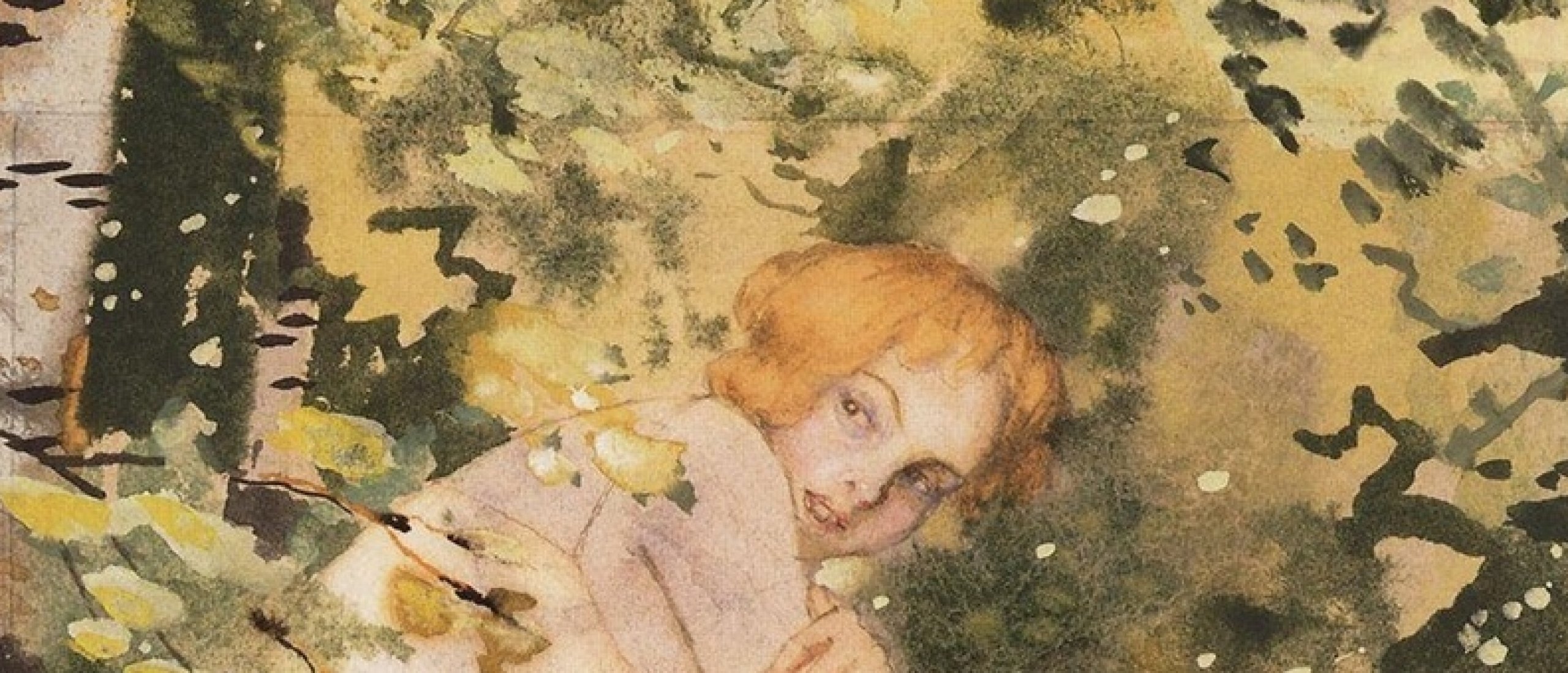 Konstantin Somov, Girl Under the Sun, 1930