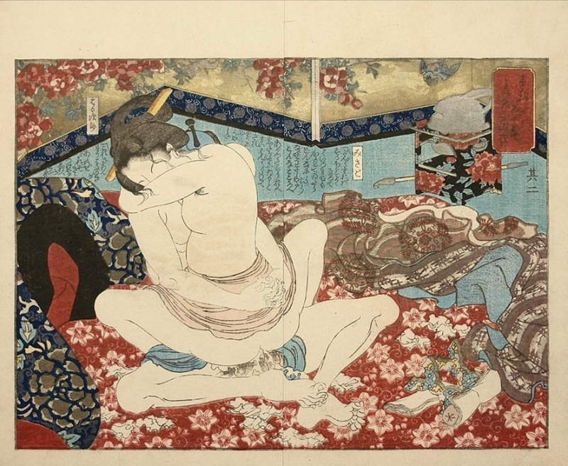 kunimori japanese shunga print