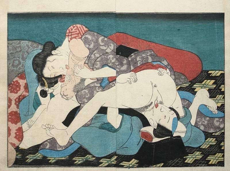 Kuniyoshi mutual oral sex