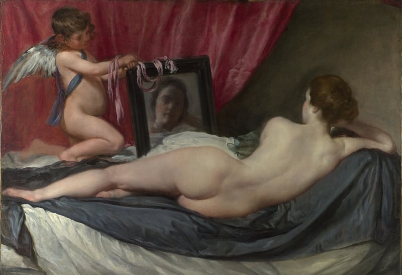 La Venus del espejo) is a painting by Diego Velázquez