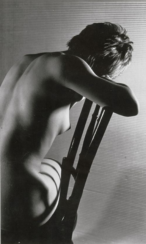 Ladislav Postupa nude on chair