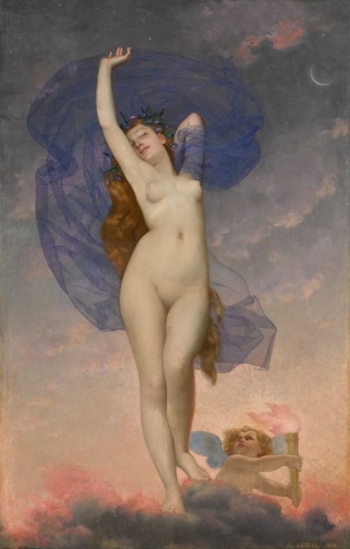 L'Aurore, 1868 by Adolphe-Alexandre Lesrel