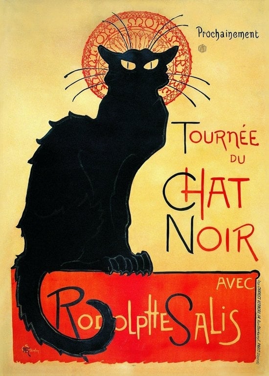 Le Chat Noir - Affiche van Théophile - Alexandre Steinlen