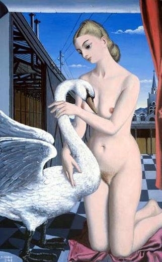 Leda by Paul Delvaux