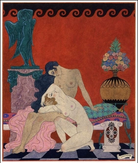 ‘Les Chansons de Bilitis (’The Songs of Bilitis), 1922 by Barbier