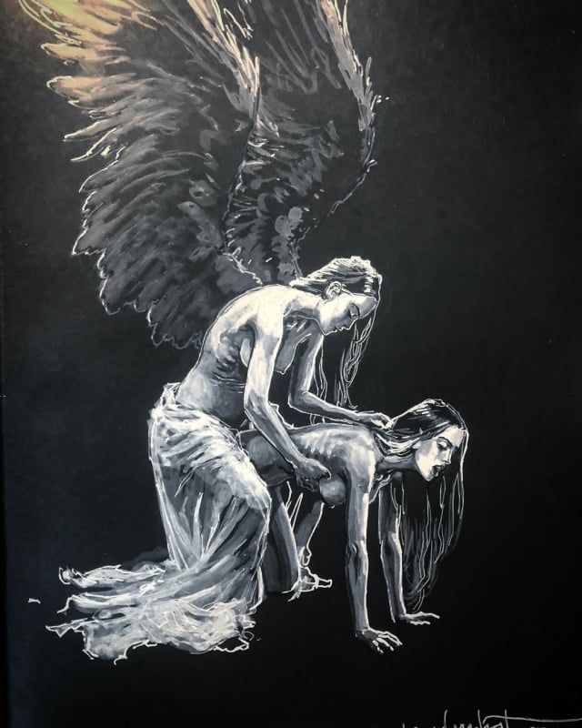 lesbian angel by KerbCrawlerGhost