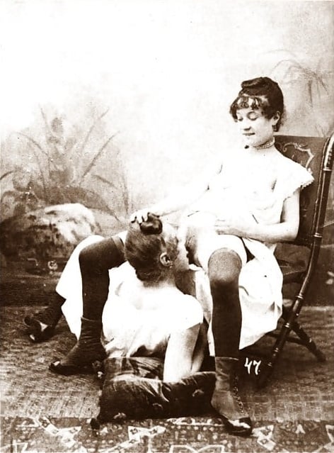 lesbian cunnilingus vintage photograph