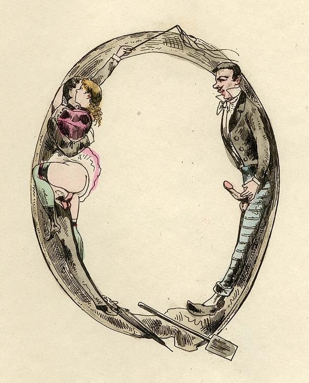 Letter Q is for Queer and Querelle, from an erotic alphabet by Joseph Apoux
