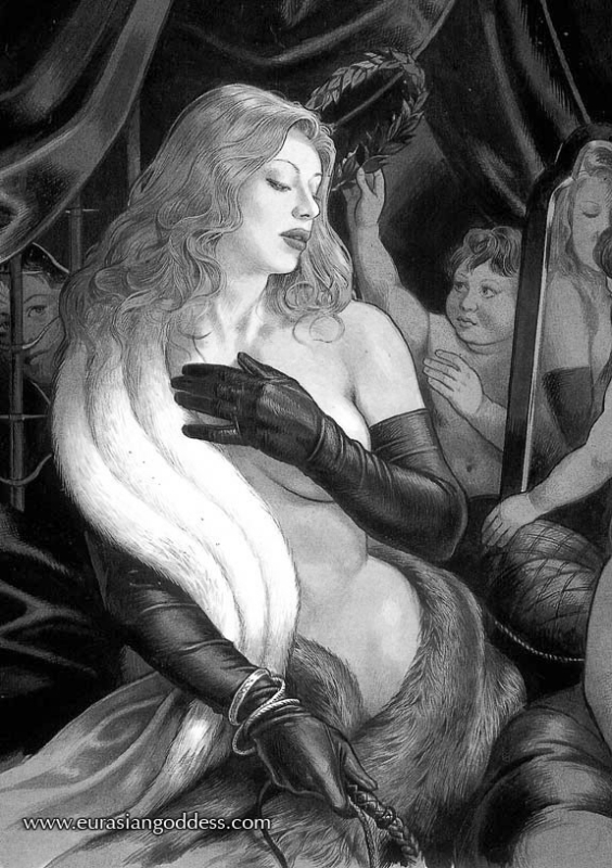 llustration for Venus in Furs by Austrian author Leopold von Sacher-Masoch, llustration for Venus in Furs by Austrian author Leopold von Sacher-Masoch,