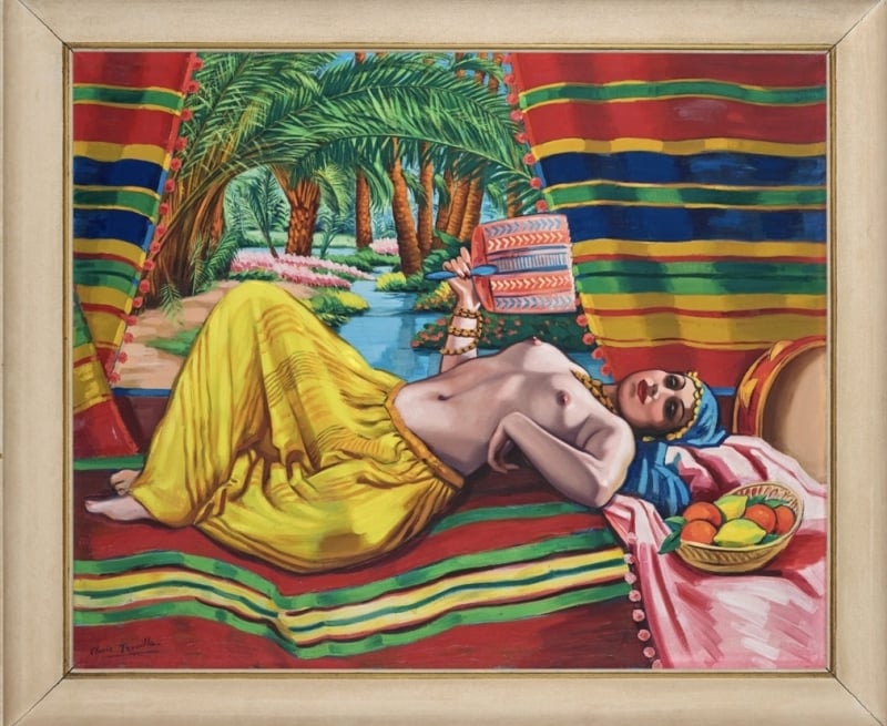 L’Oasis ou Odalisque by Clovis Trouille L’Oasis ou Odalisque by Clovis Trouille