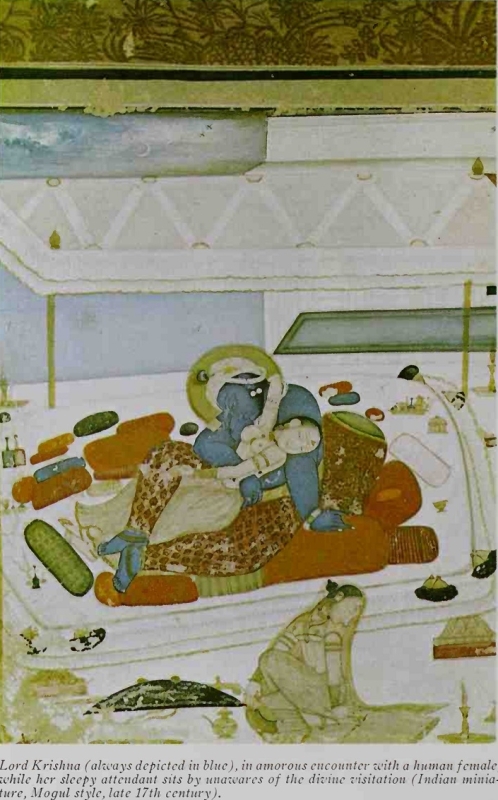 Lord Krishna erotic Moghul style 17the century