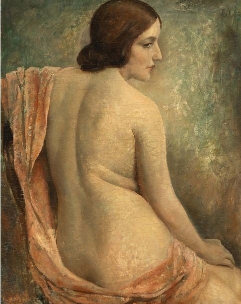 Louis Buisseret (1888-1956), Nu féminin de dos, 1927 Louis Buisseret (1888-1956), Nu féminin de dos, 1927