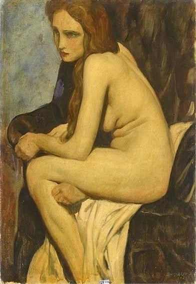Louis Buisseret, Nu féminin assis, 1925 Louis Buisseret, Nu féminin assis, 1925