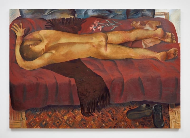 Louis Fratino, Red Nude (After Mafai), 2023 Louis Fratino, Red Nude (After Mafai), 2023