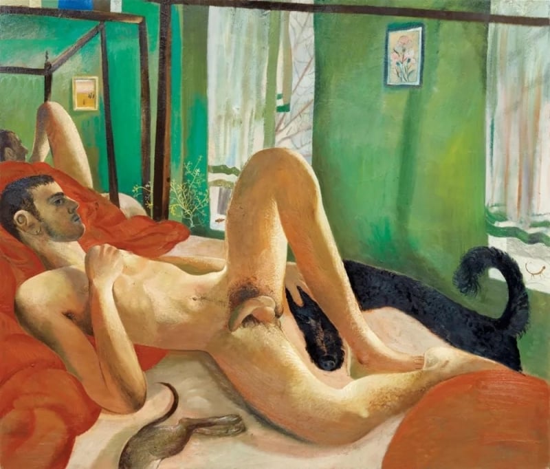 Louis Fratino, The pink and green light, 2024 Louis Fratino, The pink and green light, 2024