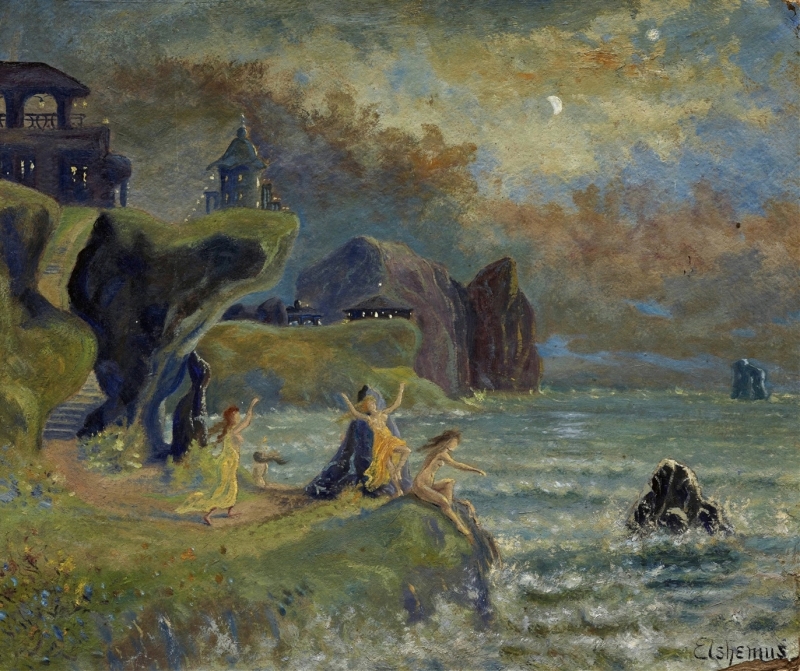 Louis Michel Eilshemius, Sirens of The Sea, 1908