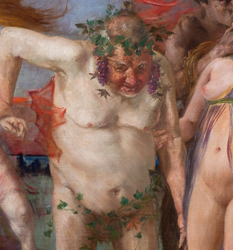 Lovis Corinth, Bacchanalia, 1896 (detail)