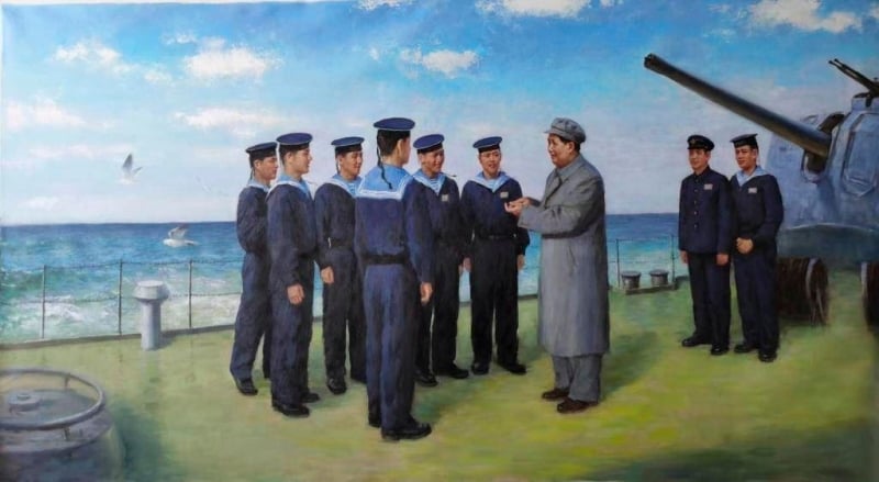 Lu Enyi, Mao with sailors