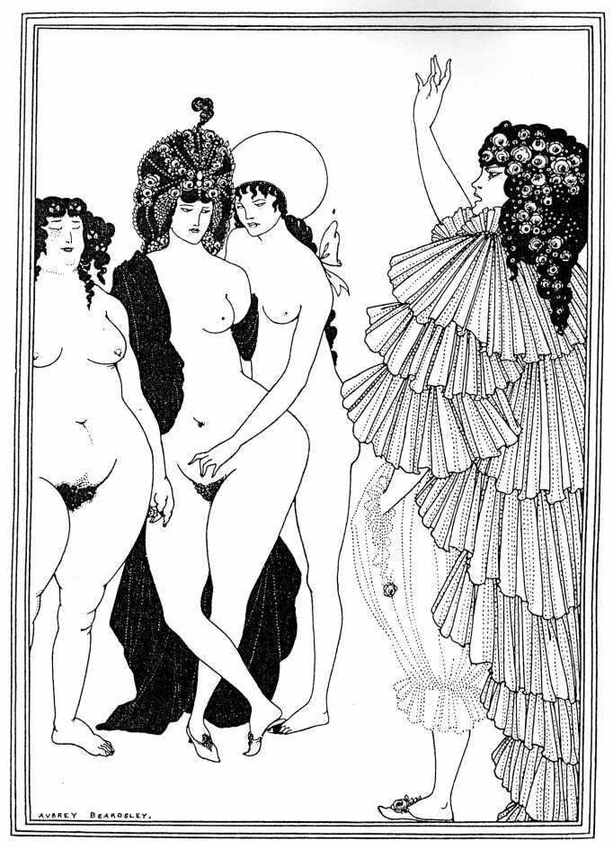 Lysistrata Haranguing the Athenian Women Aubrey Beardsley