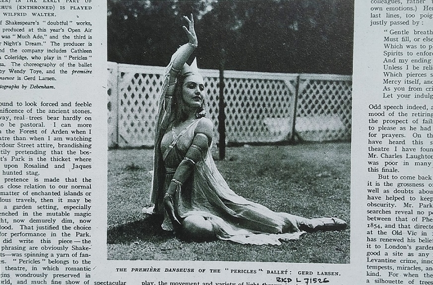 magazine photo ballet dancer The Illustrated London News