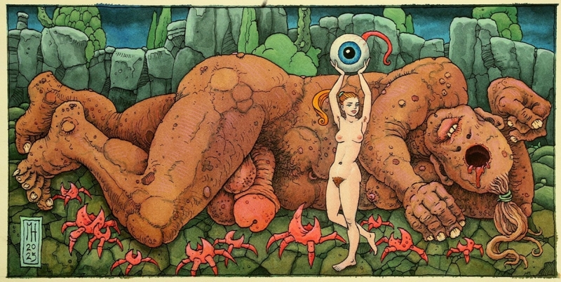Maiden, presenting the Cyclops' Eye by Michael Hutter