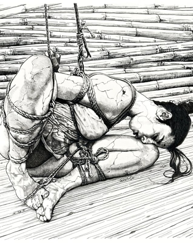 Manuela Schiano kinbaku art Manuela Schiano kinbaku art