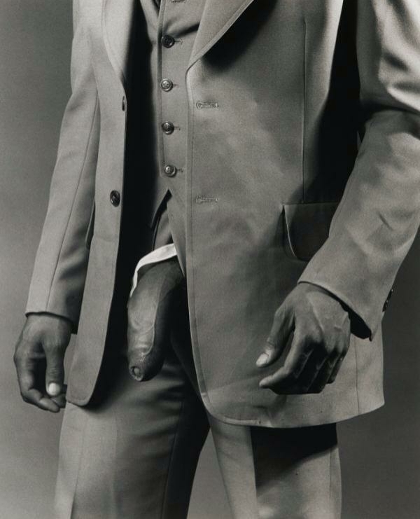 mapplethorpe Man in polyester suit