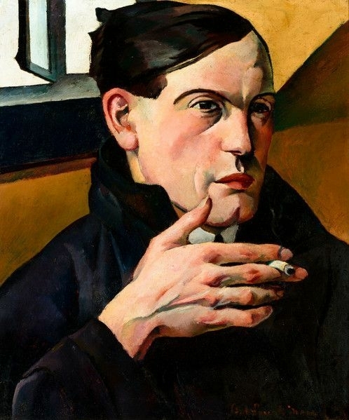 Marcel Stobbaerts painted portrait