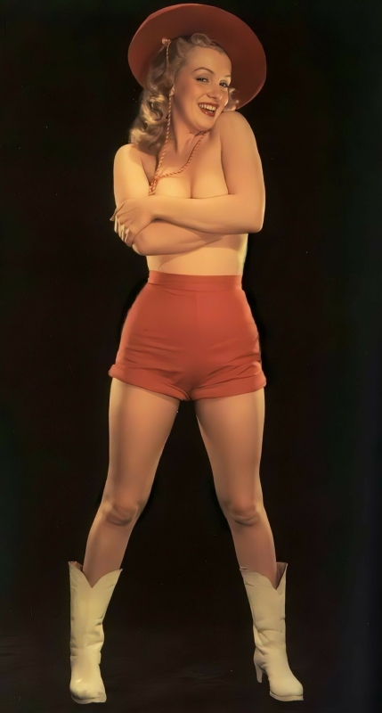 Marilyn Monroe, Coming Out On Top, pin-up calendar page, 1955. Photo by Laszlo Willinger, 1948  pin-up