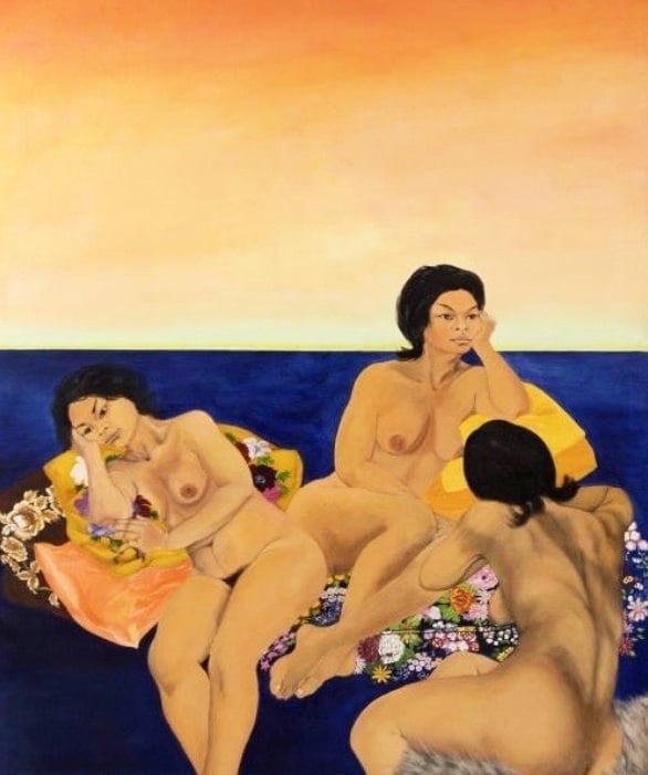 Martha Edelheit, Women in Landscape (left panel) Martha Edelheit, Women in Landscape (left panel)