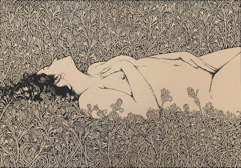 masturbatig female by Rebeca Fleur