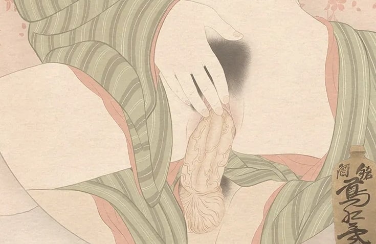 masturbating female senju shunga