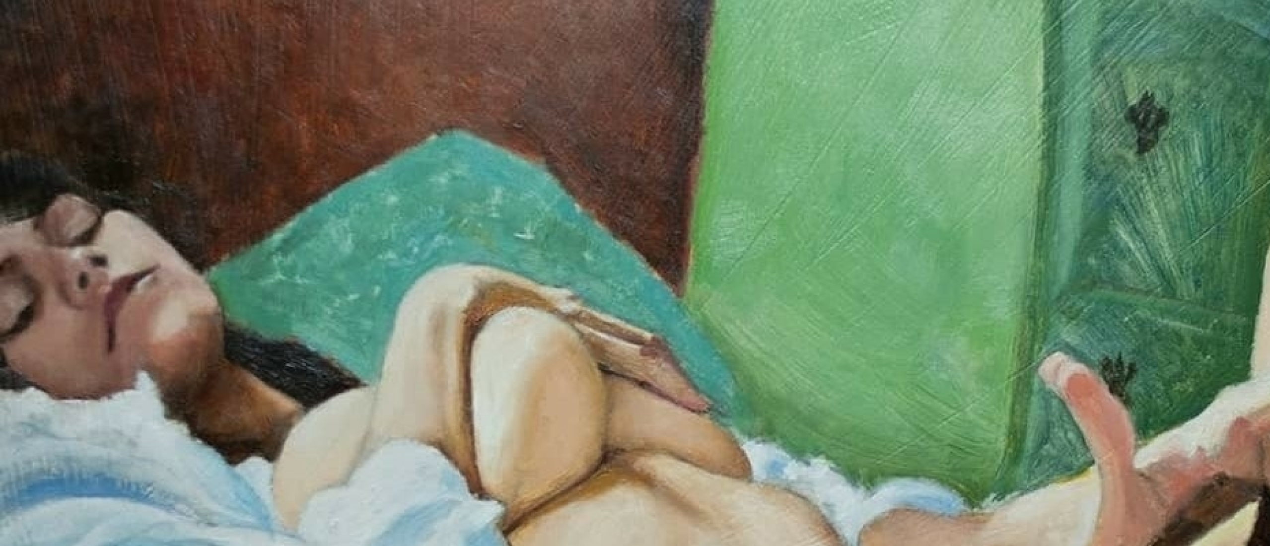 masturbating girl by Alex Brock