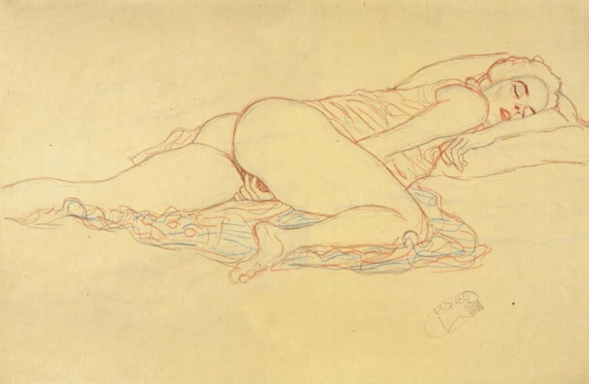 Gustav Klimt Erotic Self Pleasure Art, Lesbian Masturbation Art,  Inexpensive Art, Erotique Wall Art, Self Pleasure for Women, Nude Art 