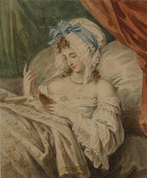 Matthew Young lady in bed William Peters