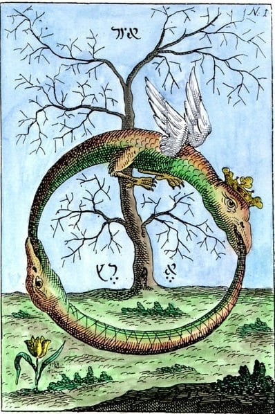 Mercury and Sulfur are often depicted as two dragons