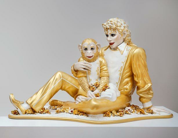Michael Jackson and Bubbles, Banality series by Jeff Koons