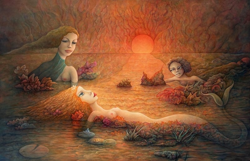 Michel Ogier surreal painting Michel Ogier surreal painting