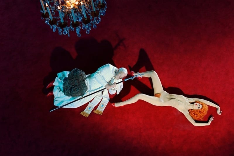 Miles Aldridge The Ninth Hour (after Cattelan), 2016 Chromogenic print