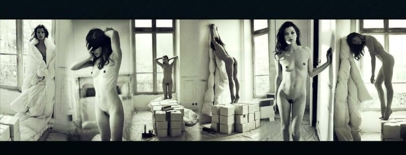 Milla Jovovich, photography by Mario Sorrenti showcased nude in Purple Magazine France—F/W 2009 issue 12, Milla Jovovich, photography by Mario Sorrenti showcased nude in Purple Magazine France—F/W 2009 issue 12,