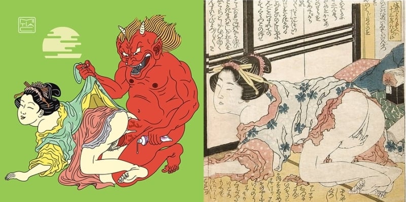 Mitia C, shunga inspiration Hokusai Mitia C, shunga inspiration Hokusai